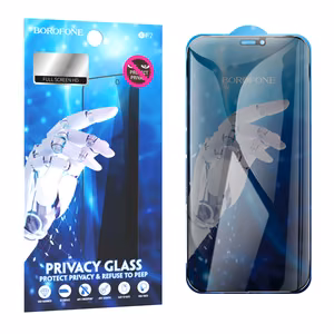 Закалённое стекло Borofone BF7 Diamond Armor Full Screen Anti-spy для iPhone 12/12 Pro - 10 штук