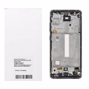 FIXCELL AMOLED LCD ekranas su rėmeliu, skirtas SAMSUNG A52 4G/5G, juodas (pakeistas stiklas)