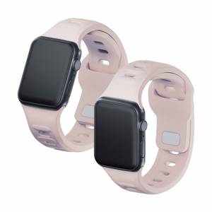 Силиконовый ремешок 3mk для Apple Watch, 38/40/41/42 mm, Latte, малый размер