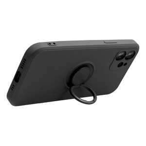 Silikoninis žiedinis dėklas telefonui XIAOMI Redmi Note 13 Pro 5G - juodas