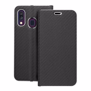 Flip case for Samsung A40 Luna Book Carbon black
