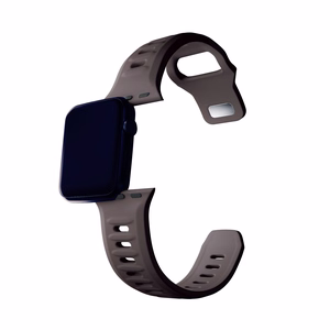38/40/41/42 mm Taupe (small) - 3mk Silicone Watch Strap for Apple