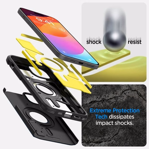 Spigen Tough Armor Magnetinis dėklas telefonui iPhone 15 - juodas