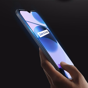 Dux Ducis 9D закалённое стекло на весь экран 9H закалённое стекло с рамкой Realme C35 чёрный (case friendly)