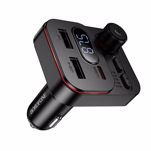 Borofone Transmitter FM BC61 Ocean MP3, Bluetooth - 2xUSB + Type C - PD 45W black