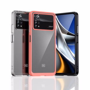 Чехол Outer Space для Xiaomi Poco X4 Pro 5G с гибкой рамкой синий
