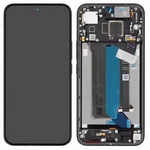 Originalus juodas Xiaomi Poco X8 Pro Max 5G ekrano modulis su jutikliniu stiklu ir rėmeliu (serviso pakuotė)