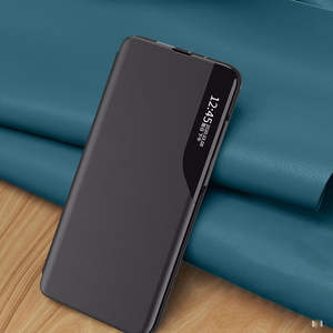 Eco Leather View Case чехол для Xiaomi 13 Lite с откидной подставкой чёрный
