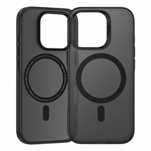 Benks magnetinis Lucid Armor dėklas (B065) Iphone 16 Pro telefonui juodas (su kameros valdymo mygtuku)