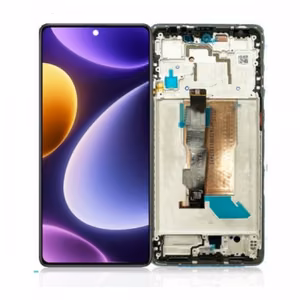 LCD дисплей совместимый с Xiaomi Poco F5 5G с рамкой / чёрный / HQ