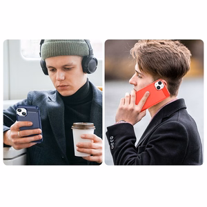 Carbon dėklas iPhone 14 Plus lankstus gelinis galinis dangtelis juodas