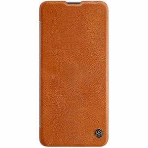 Nillkin Qin dėklas telefonui Xiaomi Redmi Note 11 Pro+ (Kinija) / Redmi Note 11 Pro (Kinija) / Mi11i HyperCharge apsauginis kameros dėklas su stovu rudas