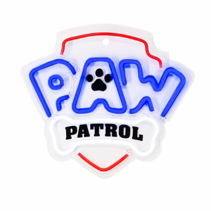 Pakabinamas Paw Patrol LED neoninis šviestuvas ant organinio stiklo – logotipas OW-130146