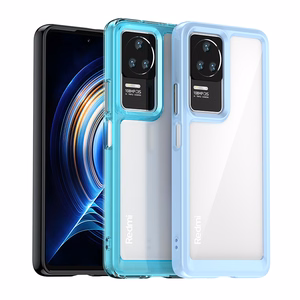 Чехол Outer Space для Xiaomi Poco F4 5G с гибкой рамкой синий
