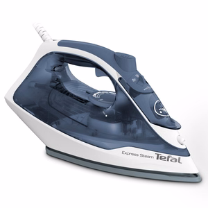 Tefal FV2837E0 – паровой утюг 2400 Вт, 150 мл, 35 г/мин, синий/белый