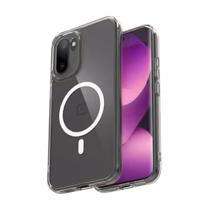 Crong Hybrid Clear Magnetic MagSafe dėklas, skirtas OnePlus 15R, skaidrus