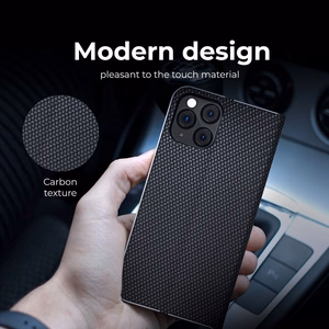 LUNA Book Carbon dėklas telefonui SAMSUNG A52 5G / A52 LTE (4G) / A52s 5G juodas