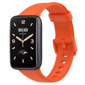 SILIKONINIS DIRŽELIS MI BAND 7 PRO/ M7 PRO (12). ORANŽINIS