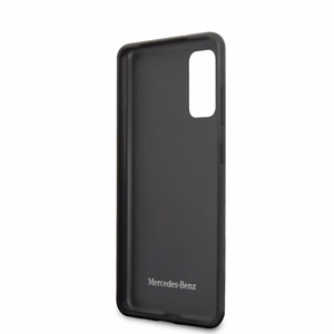 Mercedes Wood Line Walnut dėklas telefonui Samsung Galaxy S20 – rudos spalvos