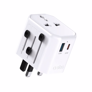 Универсальный дорожный адаптер SBS TEADAPTUSBTCUNI USB-C USB-A - белый