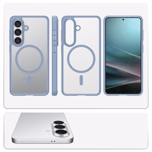 Spigen Ultra Hybrid Mag MagSafe dėklas skirta Samsung Galaxy S26 skaidrus mėlynas