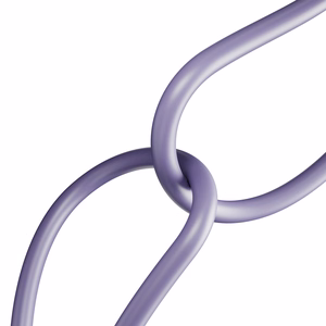 Puro ICON USB-C - USB-C laidas 1.5m - violetinis