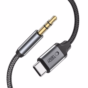Tech-Protect UltraBoost аудио кабель USB-C 3.5mm mini jack 1м - чёрный
