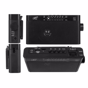 LTC portable radio SONA, Bluetooth, USB, TF, juodas