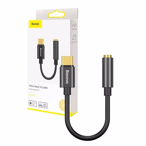 Audio dapter Baseus L54 iš Type-C to 3.5mm black CATL54-01