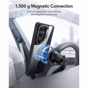 ESR Classic Hybrid Kickstand MagSafe Чехол для Samsung Galaxy S26 Ultra прозрачно-чёрный