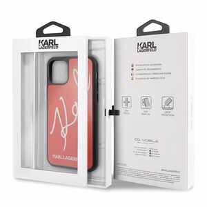 Karl Lagerfeld Signature Glitter чехол для iPhone 11 Pro Max - Красный