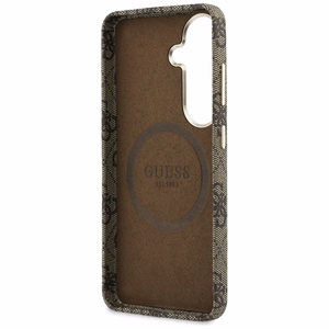 Guess case 4G Script MagSafe for Samsung Galaxy S26 brown