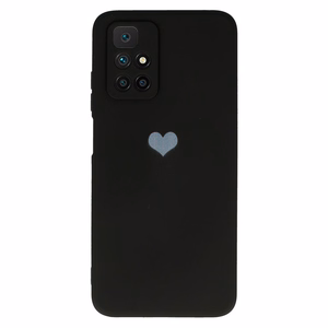 Vennus Silikoninis širdies dėklas Xiaomi Redmi 10 dizainas 1 juodas