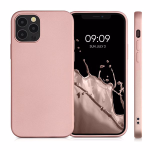 Чехол Metallic для iPhone 14 розовый