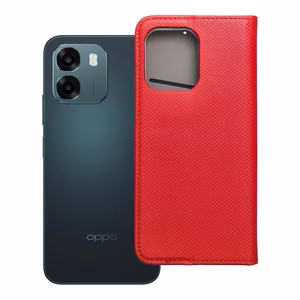 Atverčiamas Smart Case Book dėklas, skirtas Oppo A6, raudonas