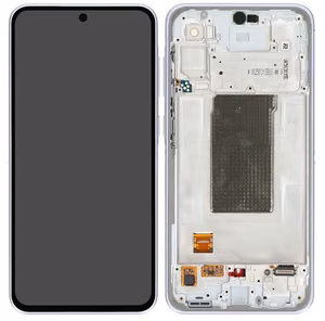 Ekranas Samsung A366 A36 5G su lietimui jautriu stikliuku ir rėmeliu Awesome Lavender originalus (service pack)