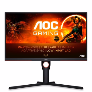 AOC G3 25G3ZM/BK kompiuterio monitorius 62.2 cm (24.5") 1920 x 1080 pikselių Full HD juodas, raudonas