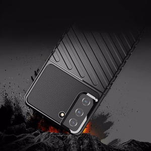 Thunder dėklas lankstus šarvuotas Samsung Galaxy S22 + (S22 Plus) juodas