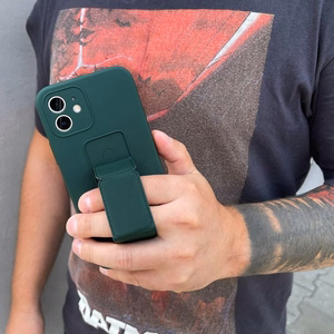 Wozinsky Kickstand Case silikoninis dėklas su stovu Xiaomi Redmi 10 raudonas