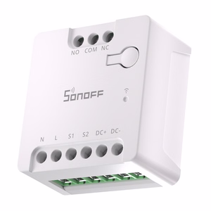 SONOFF MINI-D išmanusis Wi-Fi Matter jungiklis (AC/DC 12-48V, sausasis kontaktas)