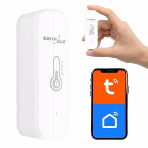 GreenBlue WiFi Temperature and Humidity Sensor, Android/iOS/Alexa/Google Home, 3.0V DC, LR03x2, GB737