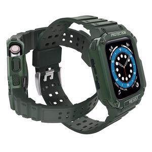 Apsauginė apyrankė Apple Watch 42/44/45mm šarvuotas dėklas - žalia