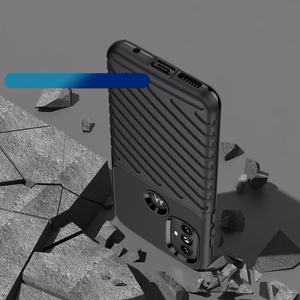 Thunder Case гибкий бронированный чехол для Motorola Moto G Power 2022 чёрный