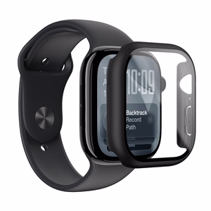 Защитное стекло AmazingThing Radix с чехлом для Apple Watch Series 11 46 мм — чёрный