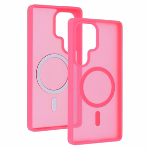 Tel Protect Aura матовый Magsafe чехол для Samsung Galaxy S26 Ultra ярко-розовый