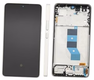 LCD экран Xiaomi Poco M7 Pro 5G с тачскрином с рамкой серебристый Оригинал (сервисная упаковка)