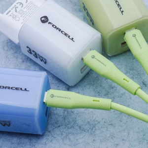 Кабель USB C to USB C Forcell F-Energy QC4.0 PD 5A 100W Silicone 1 m C347 зелёный