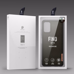 Dux Ducis Fino dėklas telefonui padengtas nailono medžiaga Samsung Galaxy A03s žalias