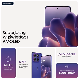 Motorola Edge 70 Fusion 5G 12/256 GB Dual SIM, violetinis