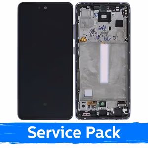 LCD ekranas suderinamas su Samsung A528 A52s su rėmeliu / Awesome Purple / (Service Pack)